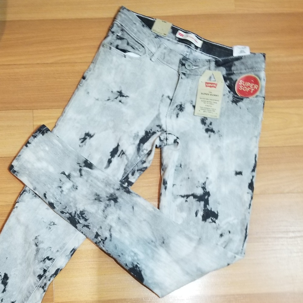 Marble Print Levi's 710 Skinny Jeans